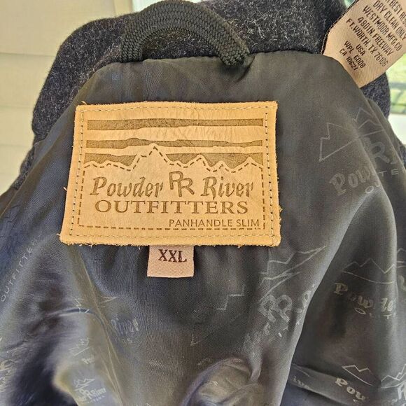 Powder River Outfitters Wool Blend Vest XXL Black Western Button Panhandle Slim - Picture 8 of 10